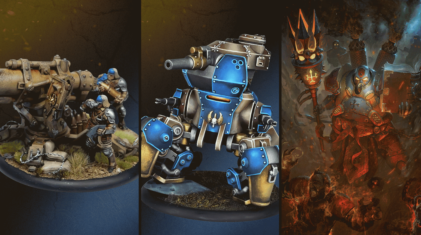 A tank, a cannon and a priest walk into Warmachine Wednesday… - Steamforged Games