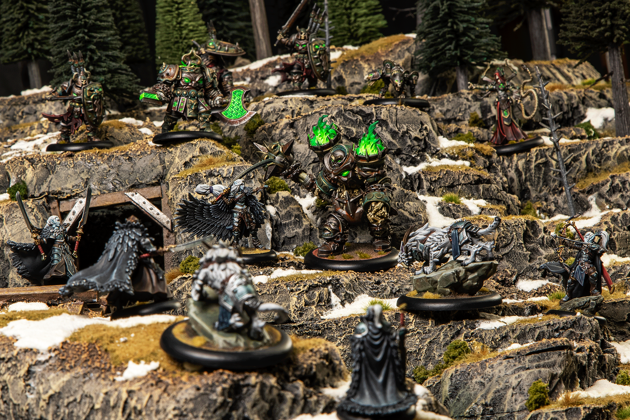 Warmachine: The Graveborn Command Cadre (HIPS) - Steamforged Games