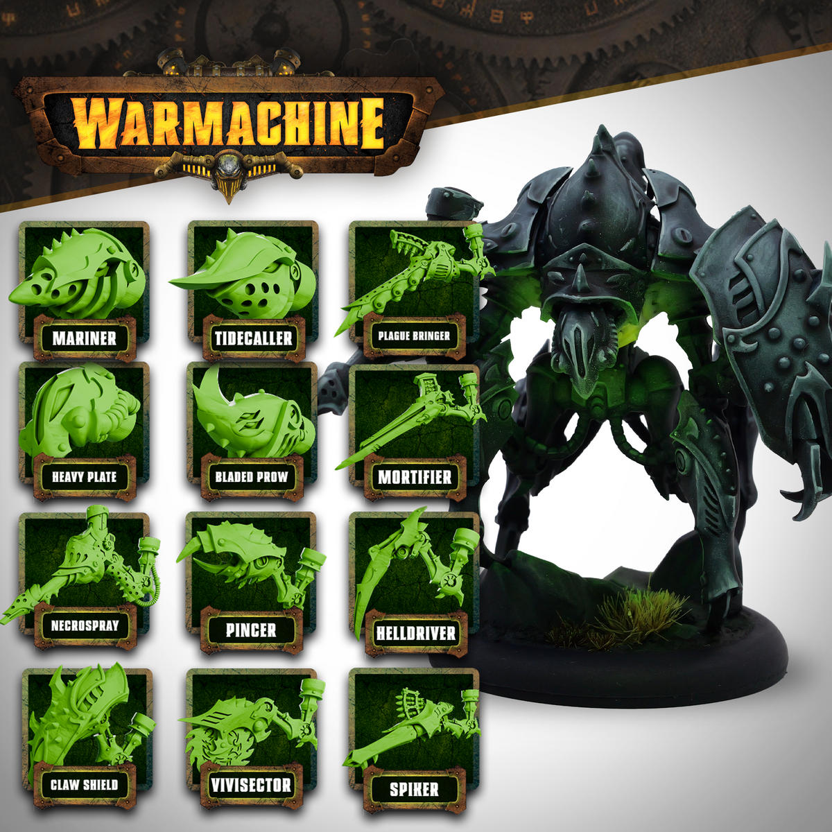 Warmachine: Cryx Dread Armada -  Deepstalker Heavy Warjack
