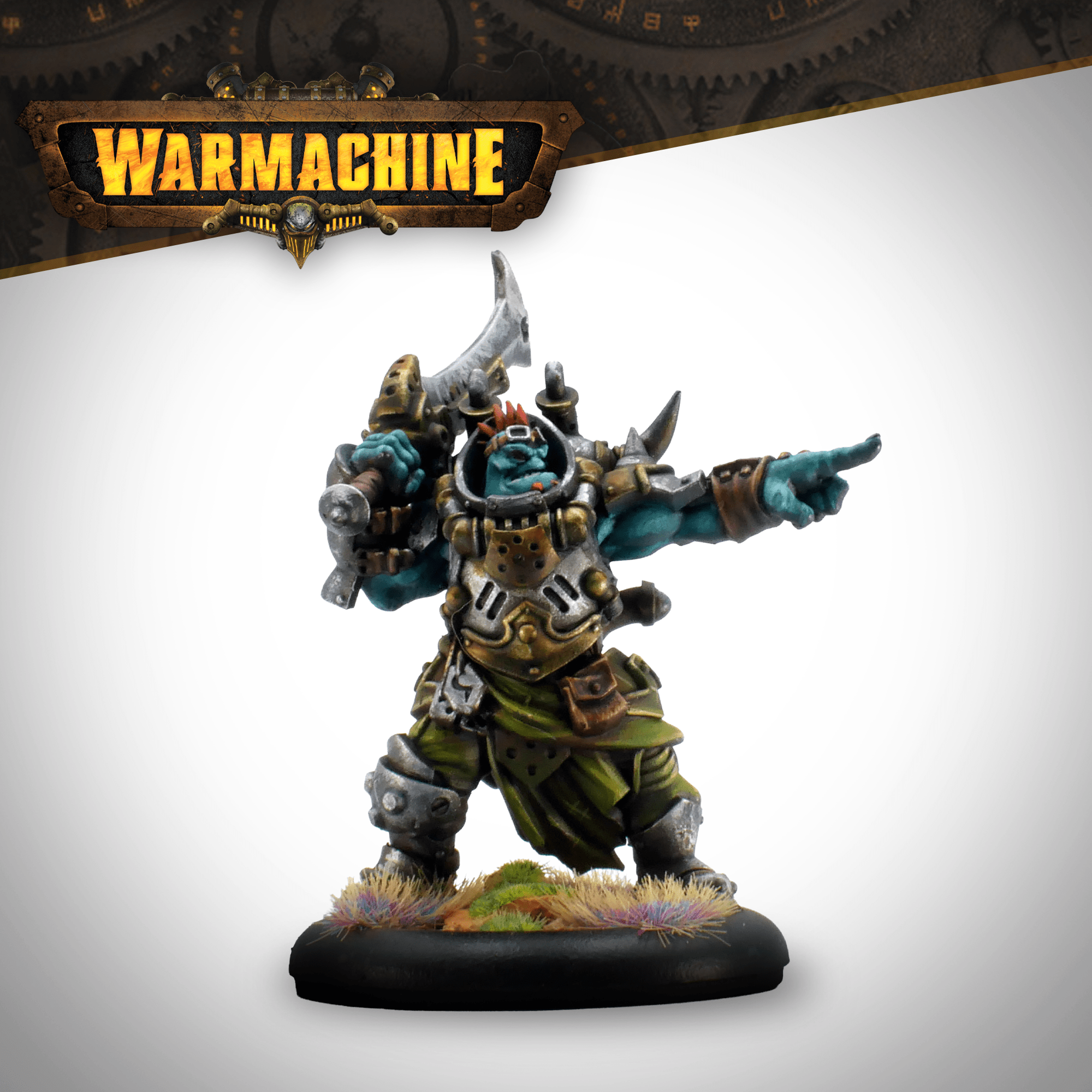 Warmachine: Southern Kriels Kithguard Journeyman & Ramhead - Steamforged Games