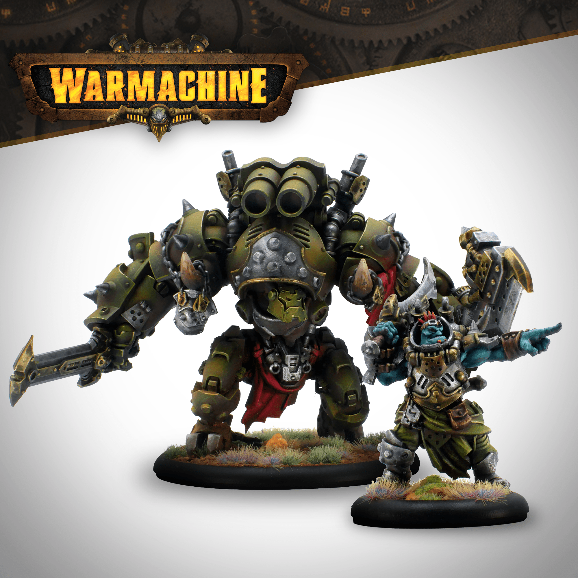 Warmachine: Southern Kriels Kithguard Journeyman & Ramhead - Steamforged Games