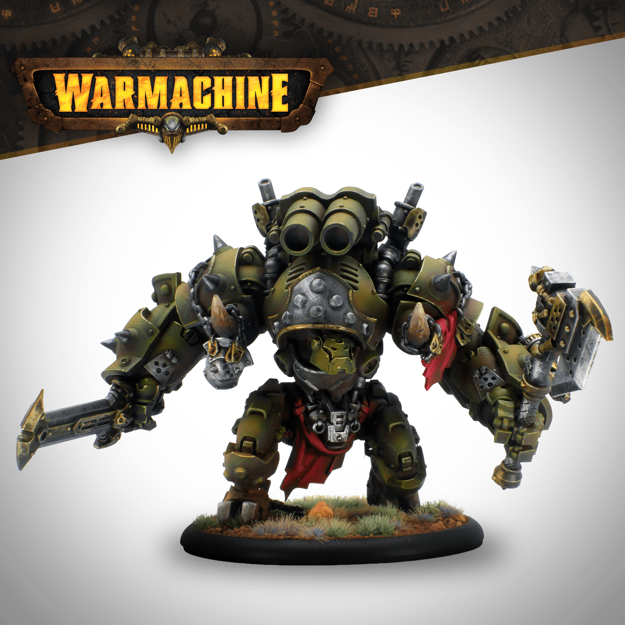 Warmachine: Southern Kriels Kithguard Journeyman & Ramhead - Steamforged Games