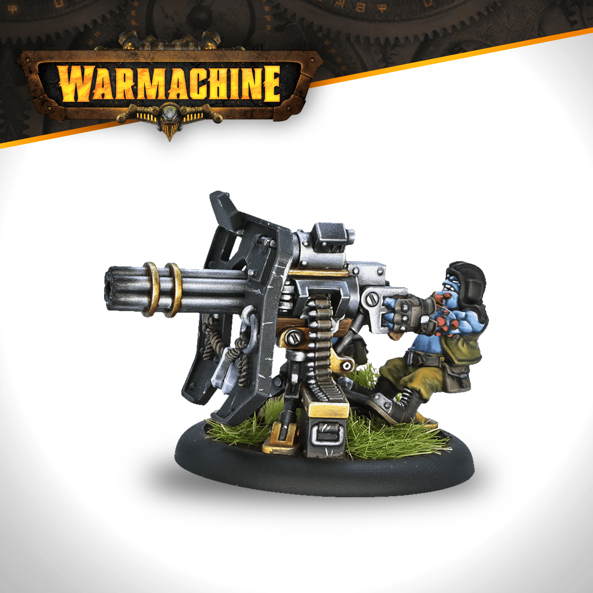 Warmachine: Southern Kriels Kithguard Hailer - Steamforged Games