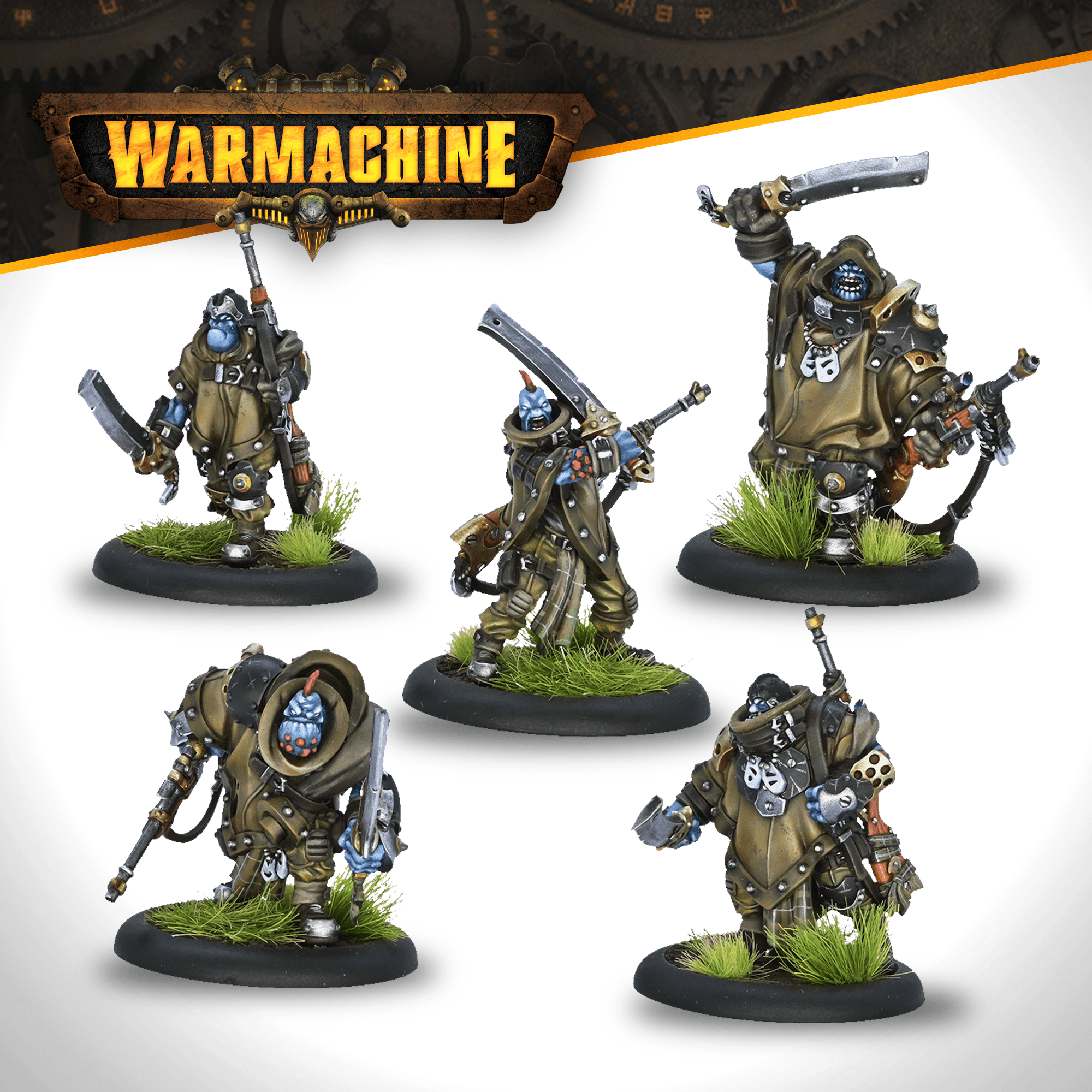 Warmachine: Southern Kriels Kithguard Throat Cutters - Steamforged Games