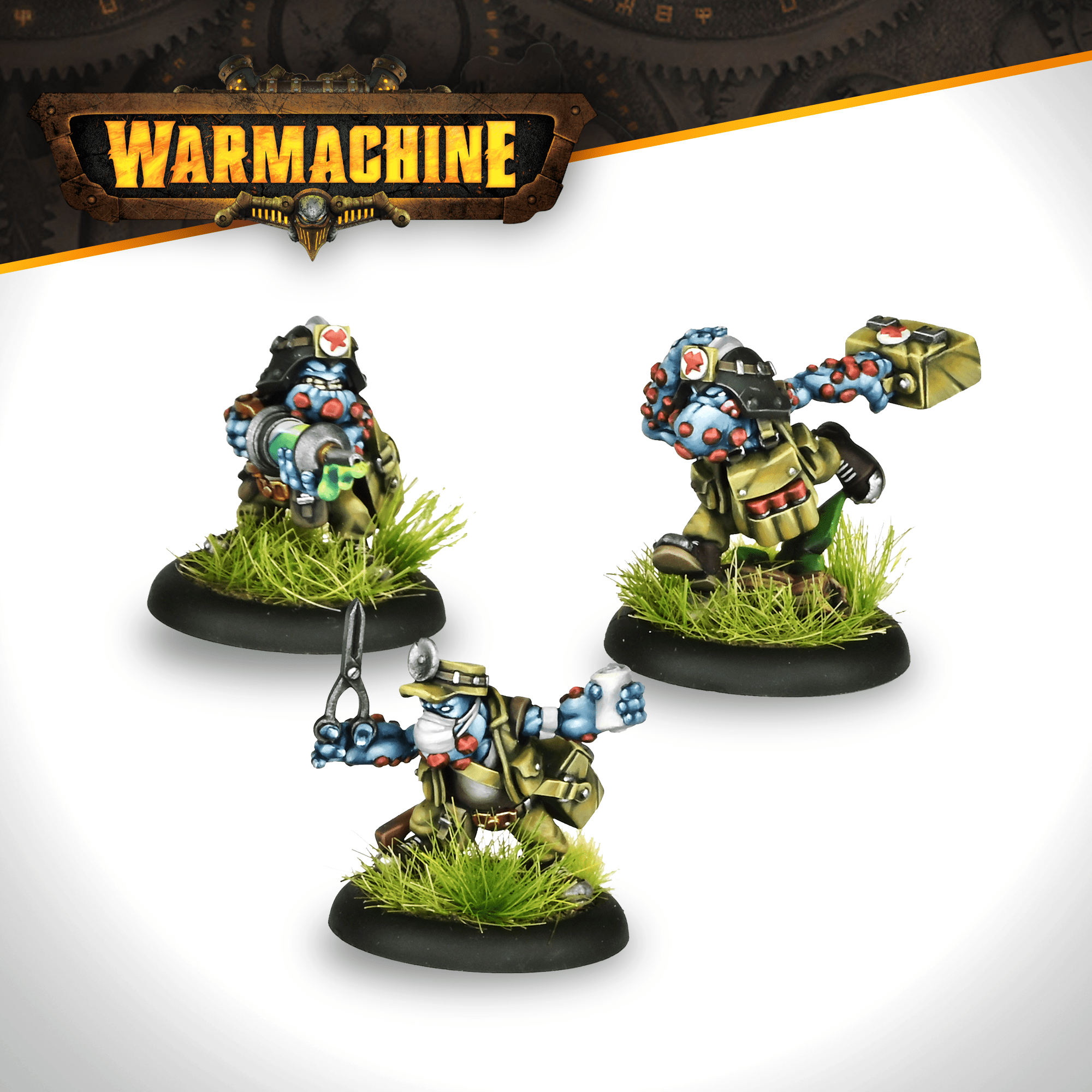 Warmachine: Southern Kriels Kithguard Medics - Steamforged Games