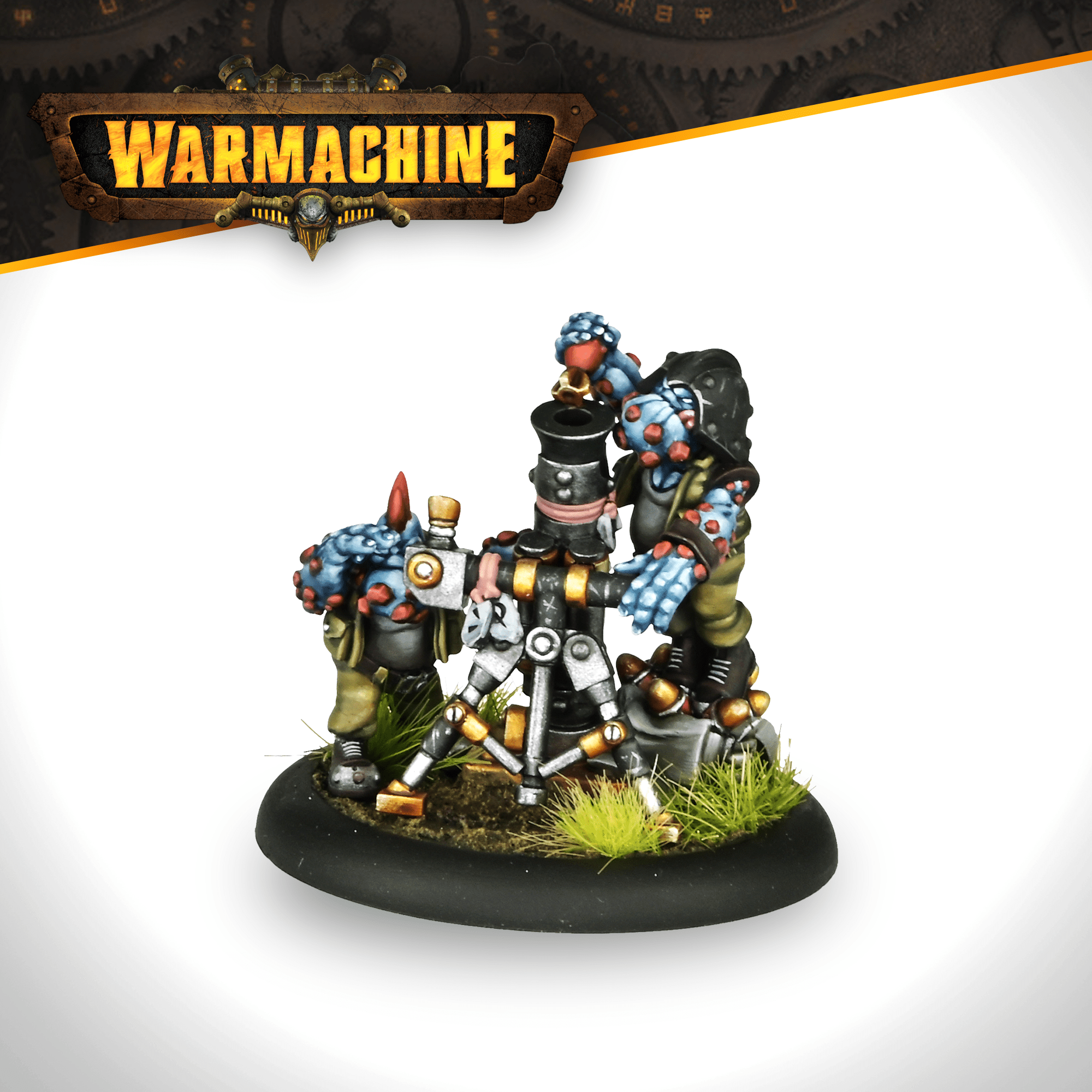 Warmachine: Southern Kriels Kithguard Mortar Team - Steamforged Games