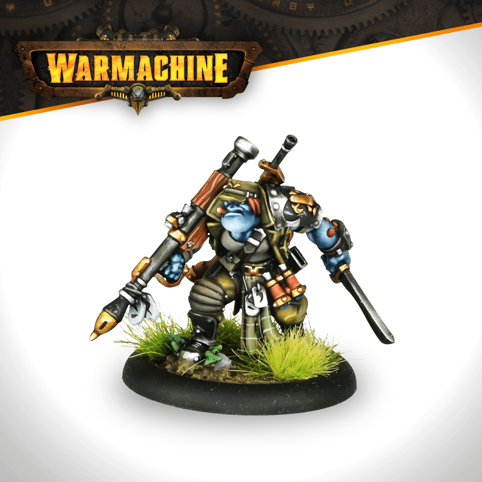 Warmachine: Southern Kriels Kithguard Sergeant - Steamforged Games