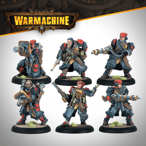 Warmachine: Khador Winter Korps Infantry Support Weapon Troopers - Steamforged Games