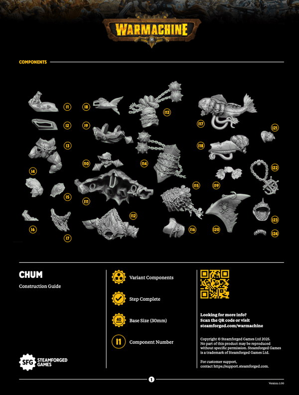 Warmachine: Shadows & Scum Foulblood’s Armada Build Instructions - Steamforged Games