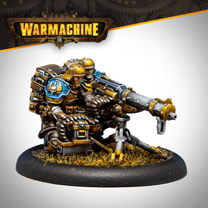 Warmachine: Cygnar Gravediggers Heavy Machinegun Crew - Steamforged Games
