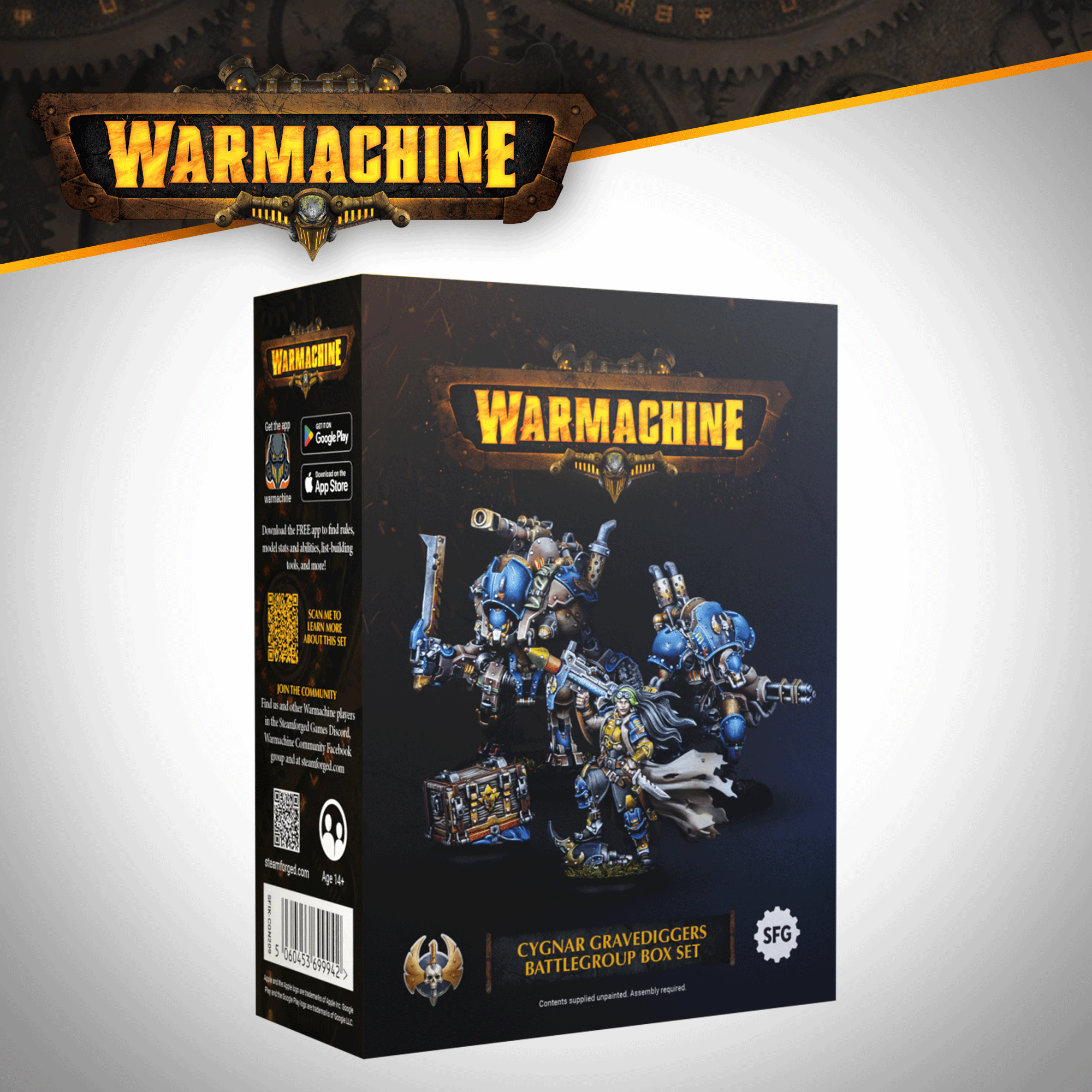 Warmachine: Cygnar Gravediggers Battlegroup Box - Steamforged Games