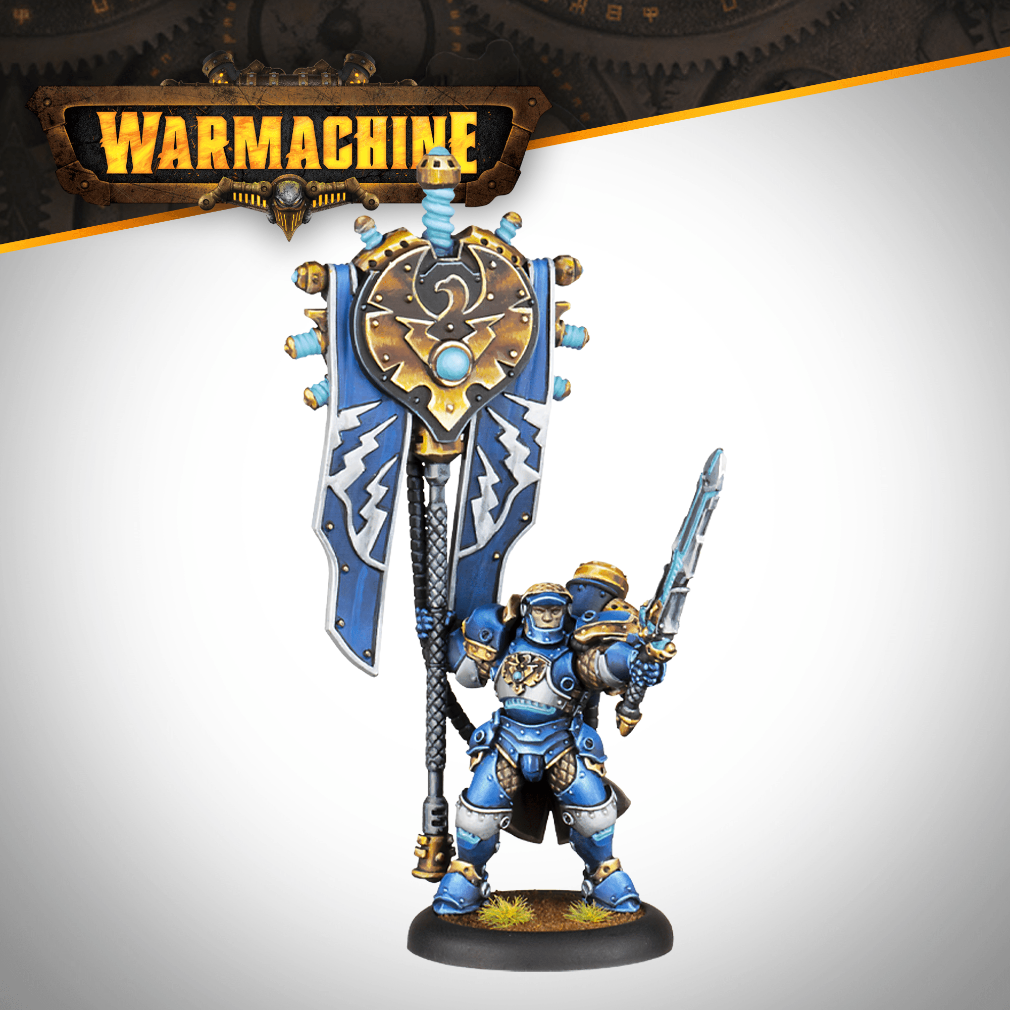 Warmachine: Storm Legion Legionnaire Standard Bearer - Steamforged Games