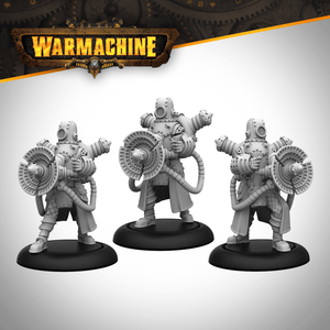 Warmachine: Cygnar Storm Forge Command Cadre - Steamforged Games