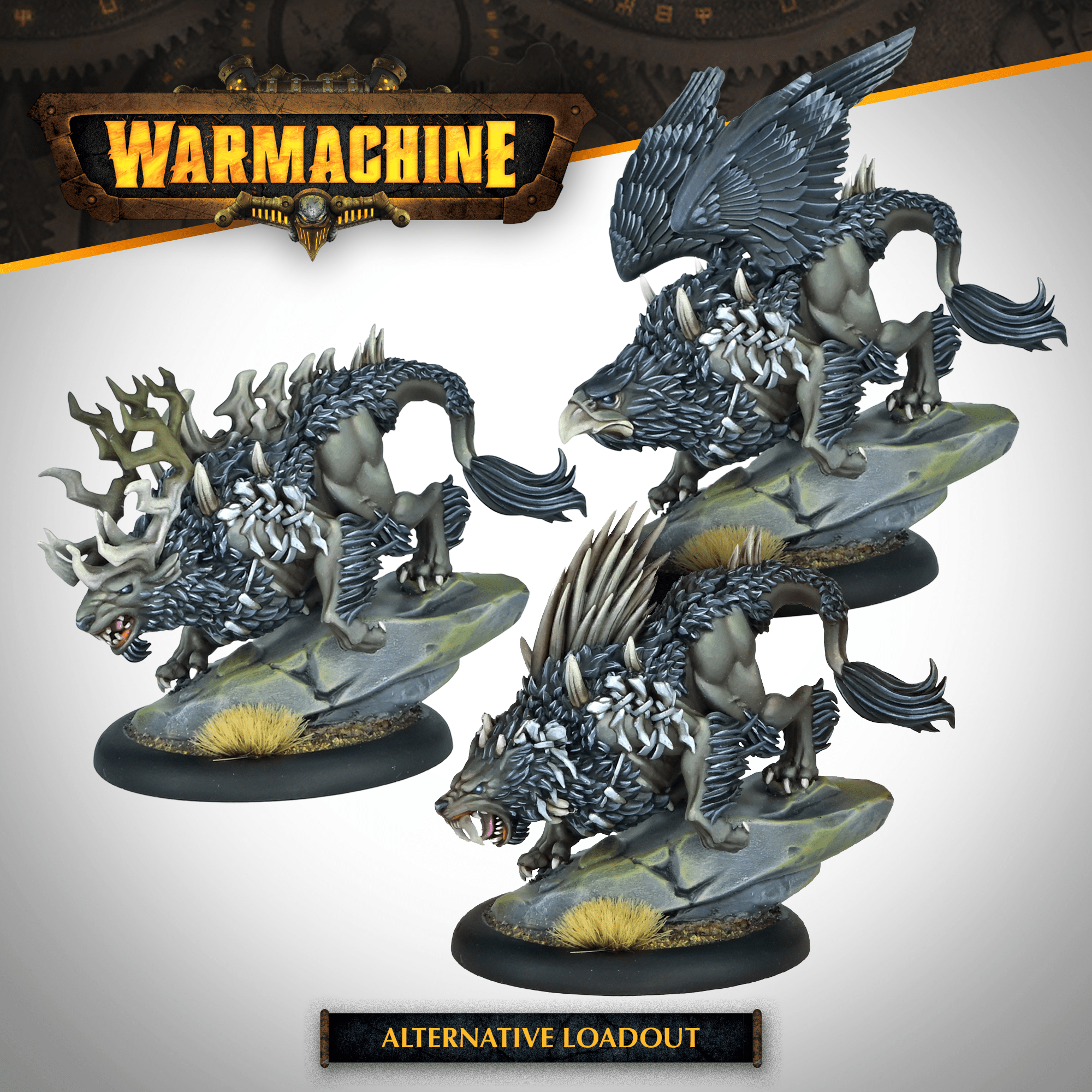 Warmachine: Old Umbrey Feral Warbeast - Steamforged Games