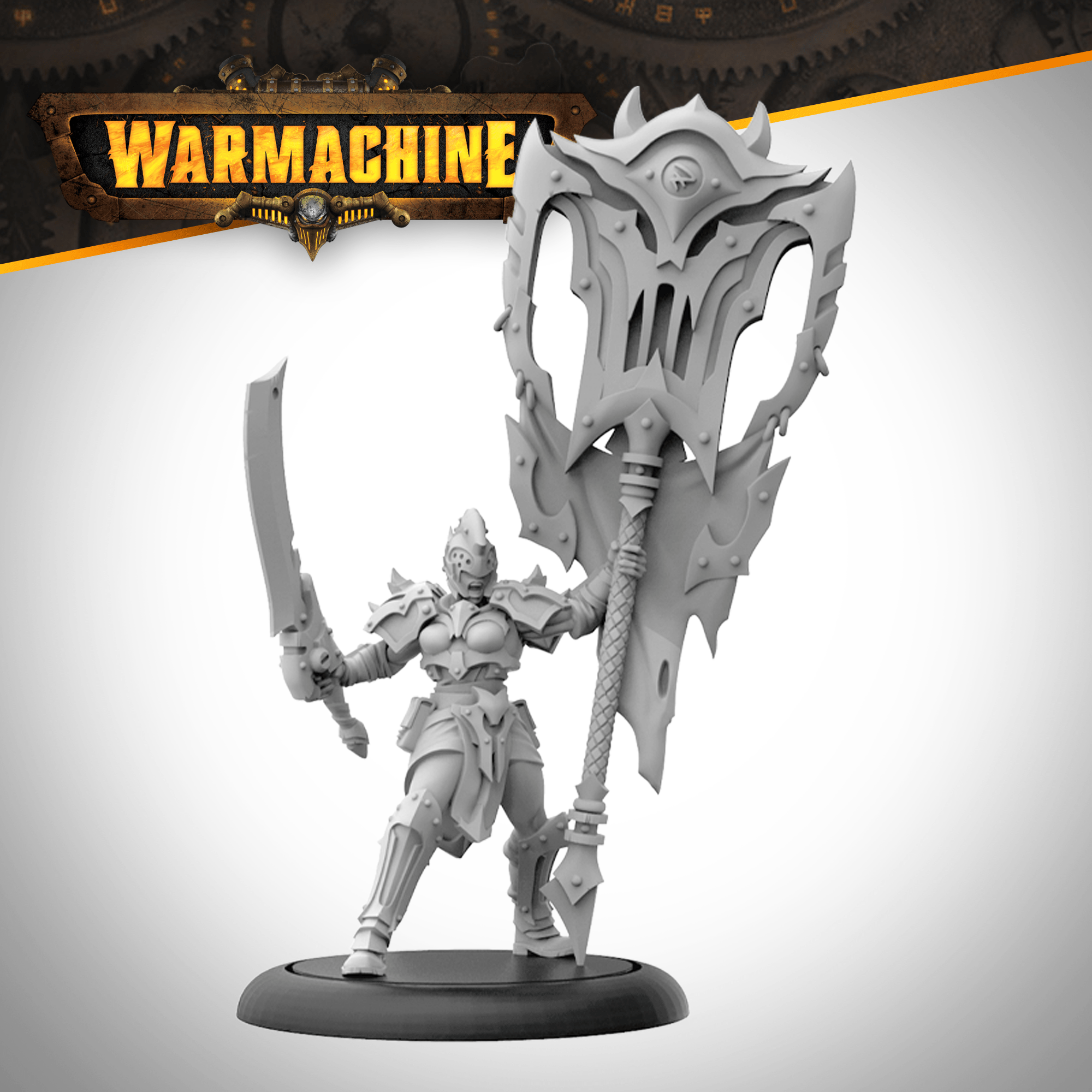 Warmachine: Orgoth Standard Bearer - Steamforged Games