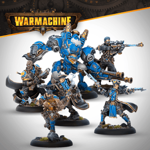 Warmachine: Cygnar Hellslingers Command Cadre (HIPS) - Steamforged Games