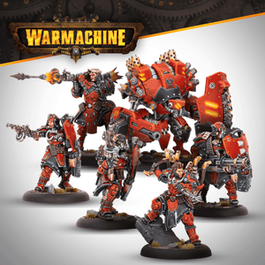 Warmachine: Khador SKS - 6 Command Cadre (HIPS) - Steamforged Games