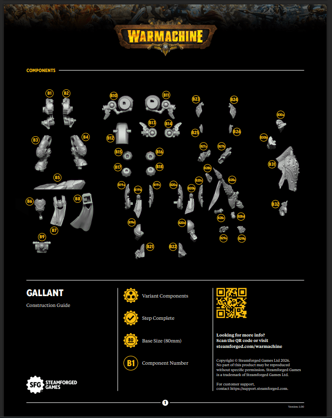 Warmachine: Constance Blaize & Gallant Build Instructions